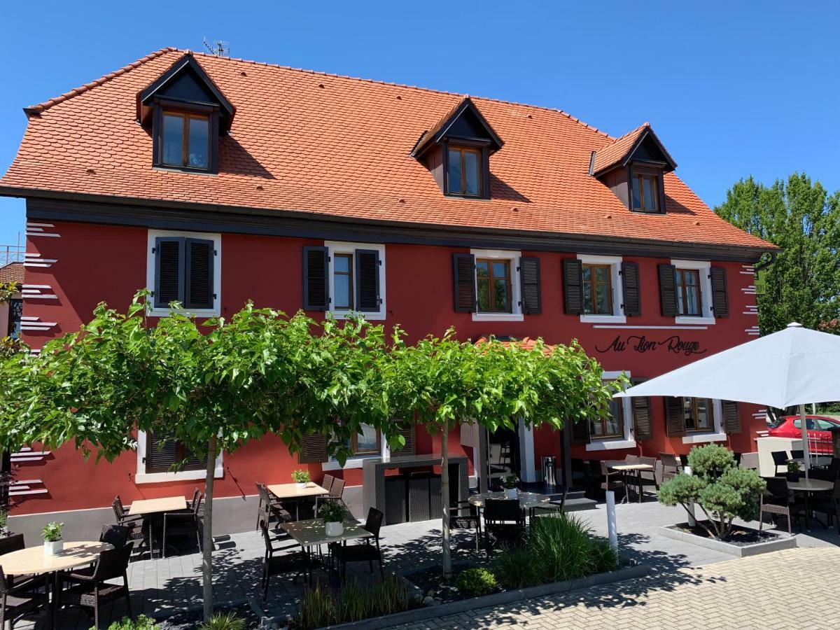 Logis Hotel Restaurant Au Lion Rouge Bartenheim Zewnętrze zdjęcie