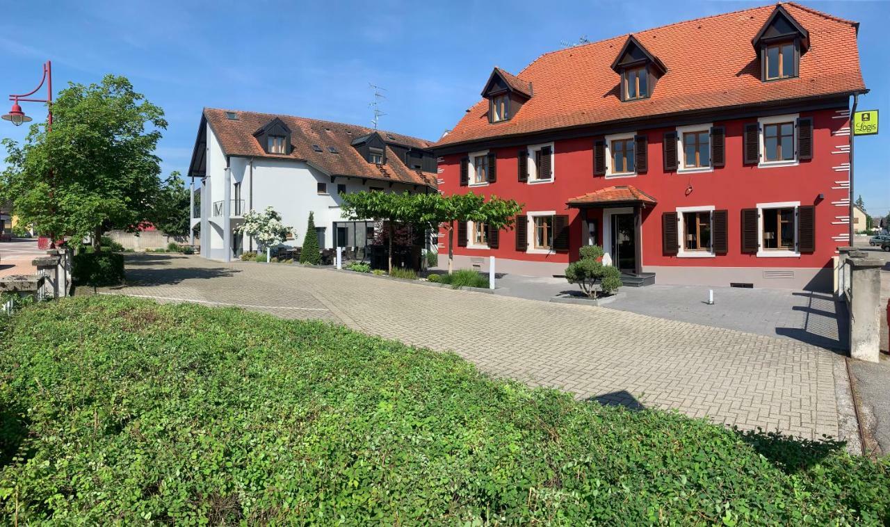 Logis Hotel Restaurant Au Lion Rouge Bartenheim Zewnętrze zdjęcie