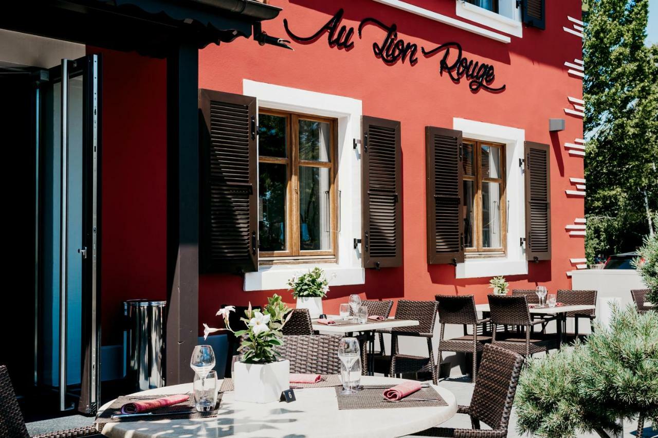 Logis Hotel Restaurant Au Lion Rouge Bartenheim Zewnętrze zdjęcie